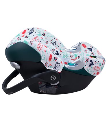 Cybex Aton Q - Vista lateral Dino Party