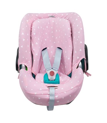 Cybex Aton Q - Vista frontal Pink Sparkles