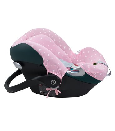 Cybex Aton Q - Vista lateral Pink Sparkles
