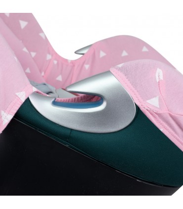 Cybex Aton Q - Detalle lateral Pink Sparkles