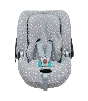 Cybex Aton Q - Vista frontal White Star