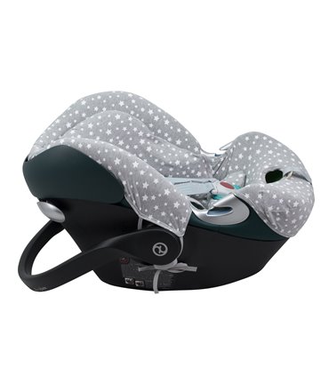 Cybex Aton Q - Vista lateral White Star