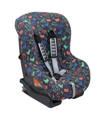 Funda silla coche universal - Vista 3/4 Happy Dino