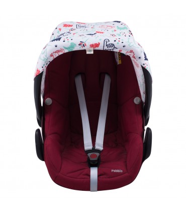 Maxi cosi Pebble y Bebe confort - Vista frontal Dino Party