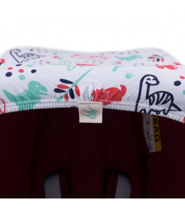 Detalle etiqueta Dino party