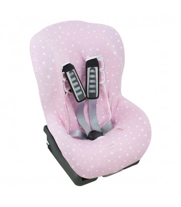 Funda silla coche universal - Vista 3/4 Pink Sparkles