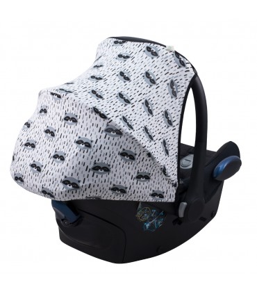 Maxi cosi cabriofix - Vista 3/4 trasera Racoon Town