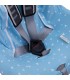 Funda silla coche universal - Ojal para correas de seguridad Blue Sparkles