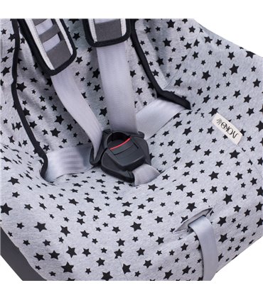 Funda silla coche universal - Detalle inferior Black Star