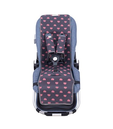 cochecito gemelar - Vista frontal Fluor heart