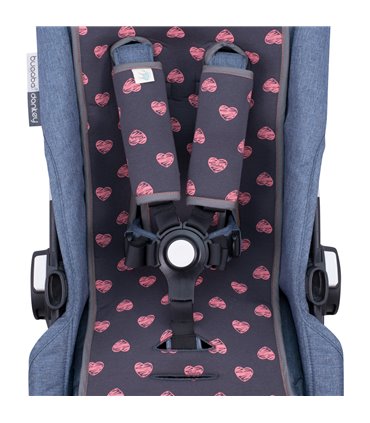 cochecito gemelar - Detalle ojal Fluor heart