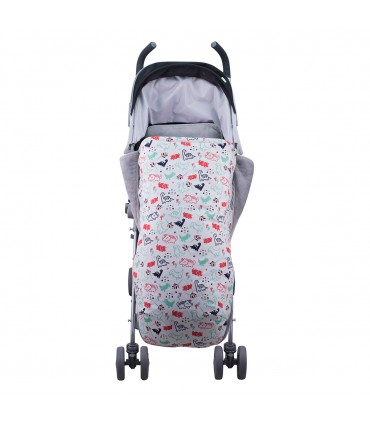 vista frontal desplegado Dino Party