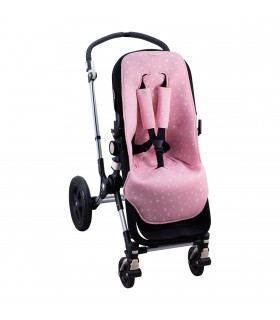 Silla coche bebe - Vista 3/4 Pink Sparkles