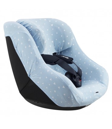 Joie Spin 360 y Nuna Rebl - Vista 3/4 Blue Sparkles