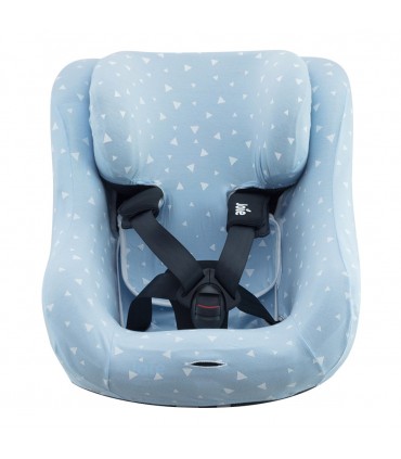 Joie Spin 360 y Nuna Rebl - Vista frontal Blue Sparkles