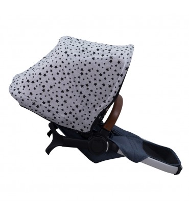 Bugaboo Donkey - Vista lateral Black Star
