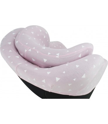 Joie Spin 360 y Nuna Rebl - Vista 3/4 superior Pink Sparkles