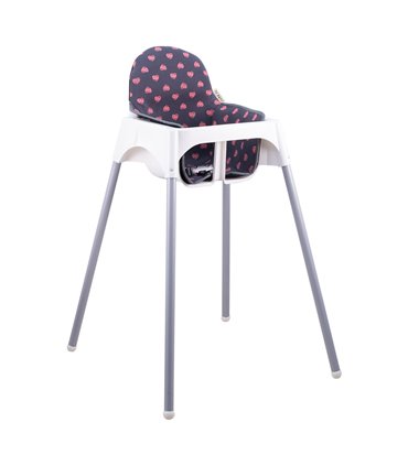 trona ikea - Vista 3/4 Fluor Heart