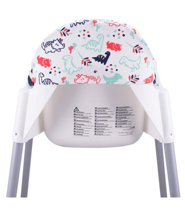 trona ikea - Vista trasera Dino Party