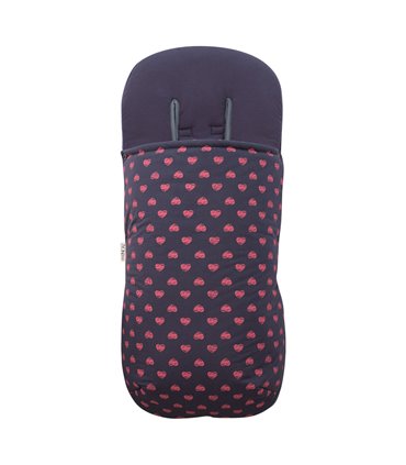 Saco silla paseo - Frontal desplegada Fluor Heart