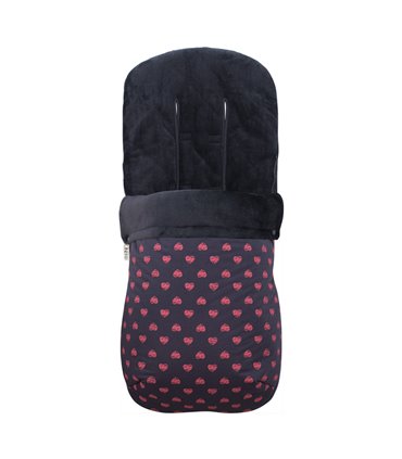 Saco silla paseo - Vista frontal Fluor Heart