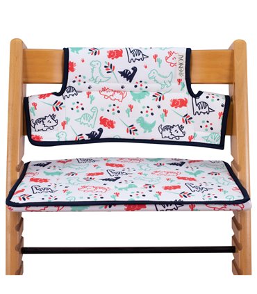 vista frontal Sin retenedor Dino Party