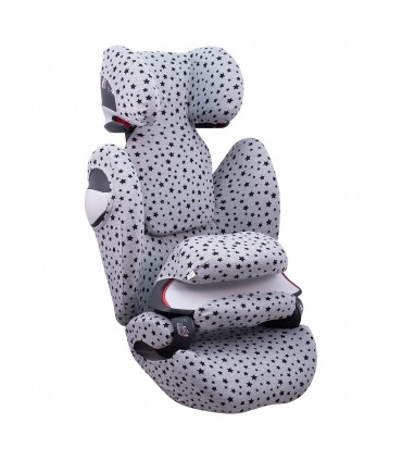 Cybex Pallas M-Fix y S-Fix - Vista 3/4 desplegada Black Star