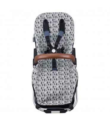 Bugaboo Donkey - Vista frontal Black Rayo
