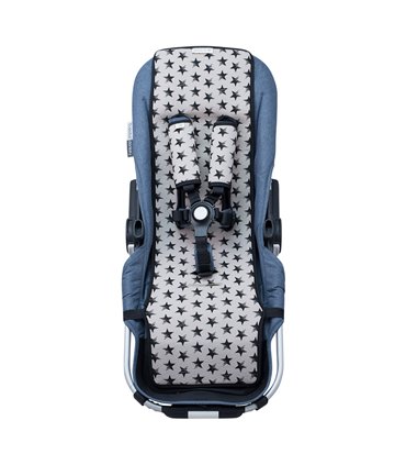 cochecito gemelar - Vista frontal Dark sky 