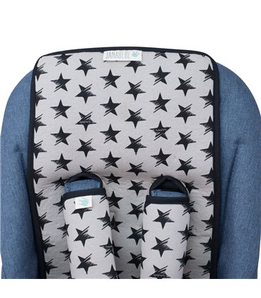 cochecito gemelar - Ojal para correas de seguridad Dark sky 