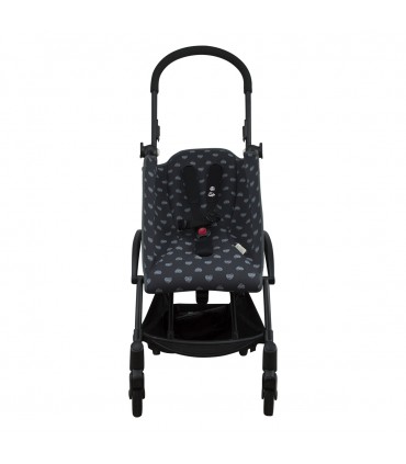 Babyzen Yoyo - Vista frontal reclinada Blue Heart