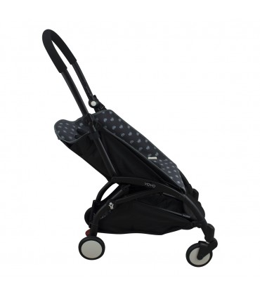 Babyzen Yoyo - Vista lateral reclinado Blue Heart
