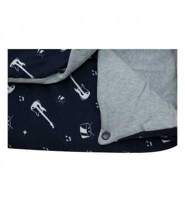 Saco capazo bebe - Detalle botón Rock Hero