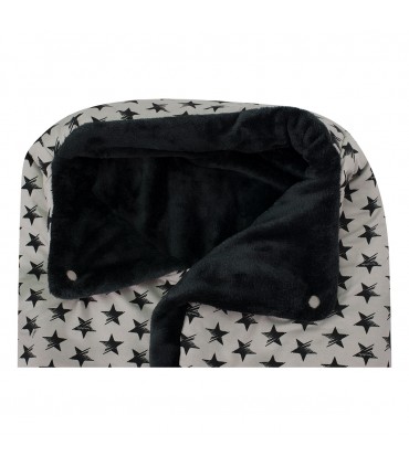 Saco capazo bebe - Detalle superior Dark Sky