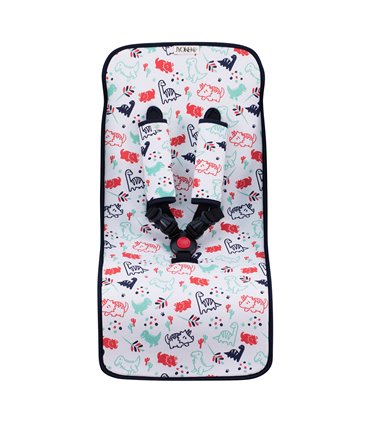 Colchoneta silla paseo - Vista frontal Dino Party