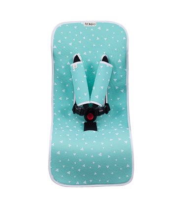 Colchoneta silla paseo - Vista frontal Mint Sparkles