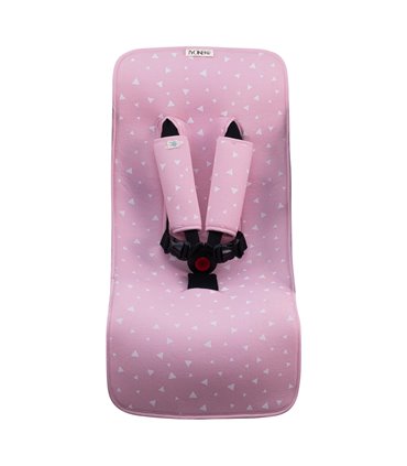 Colchoneta silla paseo - Vista frontal Pink Sparkles