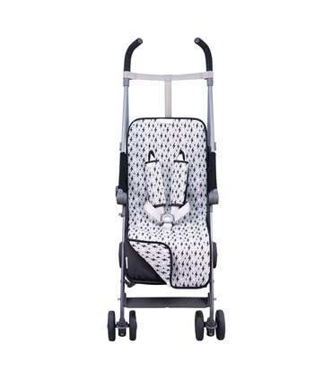 Colchoneta silla paseo - Vista general Black Rayo