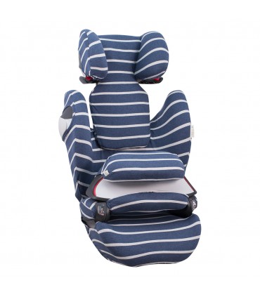 Cybex Pallas M-Fix y S-Fix - Vista 3/4 desplegada Sailor Stripes