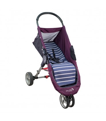 Jogger City mini y Joolz - Vista 3/4 desplegada Sailor Stripes