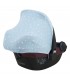 Maxi cosi Pebble y Bebe confort - Vista 3/4 trasera Blue Sparkles