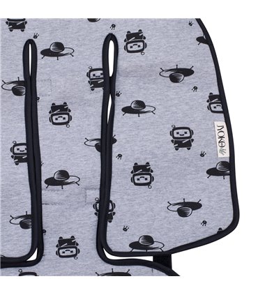 Quinny Moodd, Stokke, Cybex Priam - Detalle estampado Robot Space