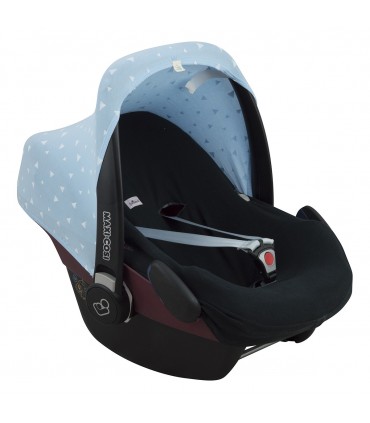 Maxi cosi Pebble y Bebe confort - Vista 3/4 Blue Sparkles