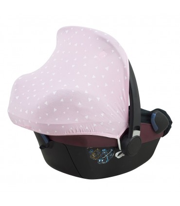 Maxi cosi Pebble y Bebe confort - Vista 3/4 trasera Pink Sparkles