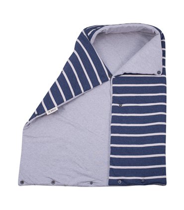 Saco capazo bebe - Vista interna y externa Sailor Stripes