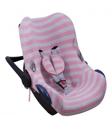 Maxi cosi Cabriofix, City mini e Inglesina - Vista 3/4 Pink Island