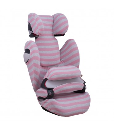Cybex Pallas M-Fix y S-Fix - Vista 3/4 desplegada Pink Island