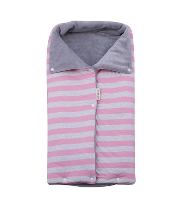 Saco capazo bebe - Vista frontal Pink Island