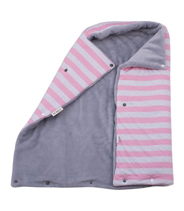 Saco capazo bebe - Vista interna y externa Pink Island