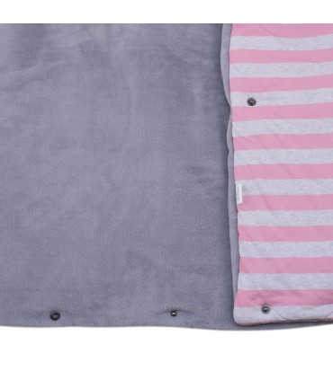 Saco capazo bebe - Detalle botón Pink Island